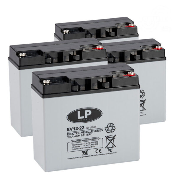 Akku-Satz 48V 22Ah statt 20Ah für VELECO ZT15 mit Blei-Akku