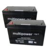 2 Stück Multipower MP100-12C | 12V 100Ah