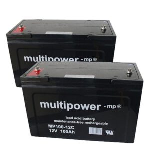 2 Stück Multipower MP100-12C | 12V 100Ah
