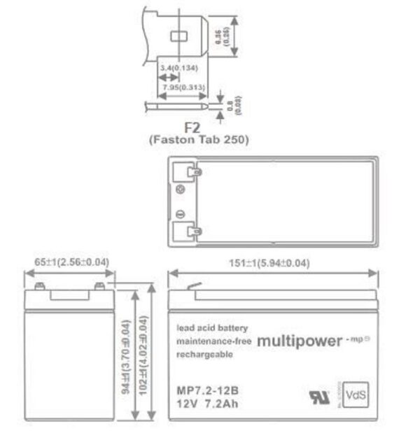 Ersatz-Akku 12V 7,2Ah für Eaton USV-Anlagen
