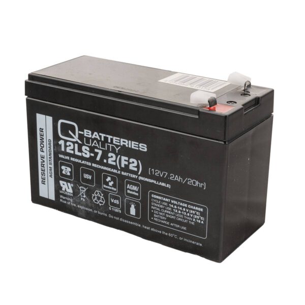 Q-Batteries 12LS-7,2 F2 B1 Ersatz-Akku für APC RBC17 RBC 17