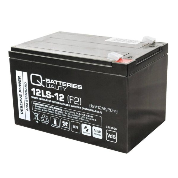 Q-Batteries 12LS-12 F2 (VdS) | 12V 12Ah