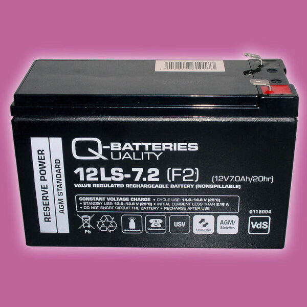 Ersatz-Akku 12V 7,2Ah für Best Power USV-Anlagen