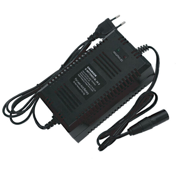 Bleiakku Ladegerät BL 24-3 von Q-Batteries mit XLR-Stecker