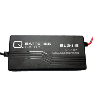 Bleiakku Ladegerät BL 24-5 von Q-Batteries mit XLR-Stecker