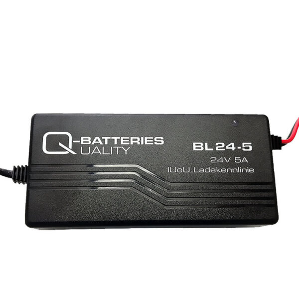 Bleiakku Ladegerät BL 24-5 von Q-Batteries mit XLR-Stecker