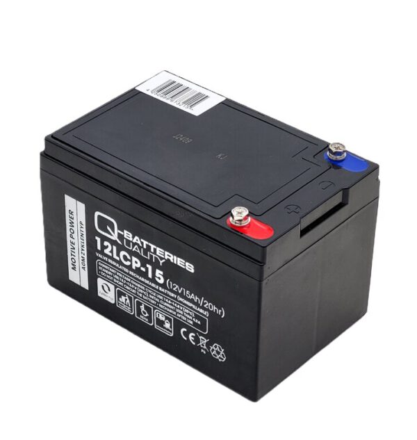 4 Stück Q-Batteries 12LCP-15 | 12V 15Ah