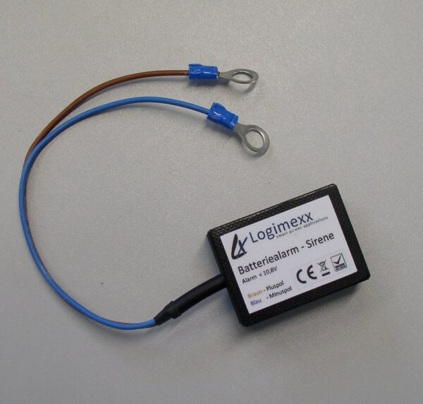 Logimexx Batterie-Alarm Tiefentladeschutz Sirene