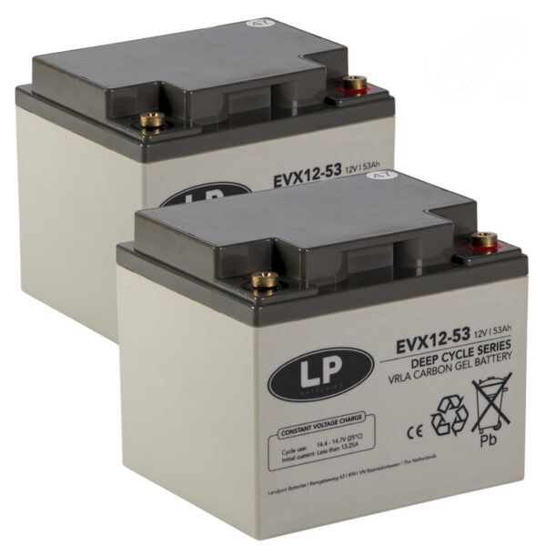 2 Stück Landport EVX12-53 T6 12V 53Ah
