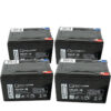 4 Stück Q-Batteries 12LCP-15 | 12V 15Ah